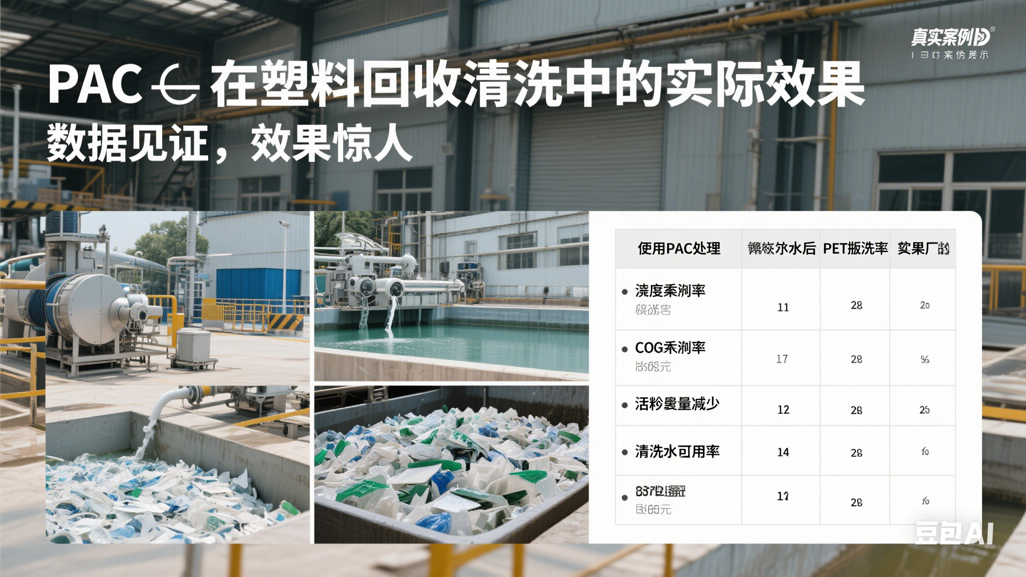 PAC在塑料回收清洗中的實際效果